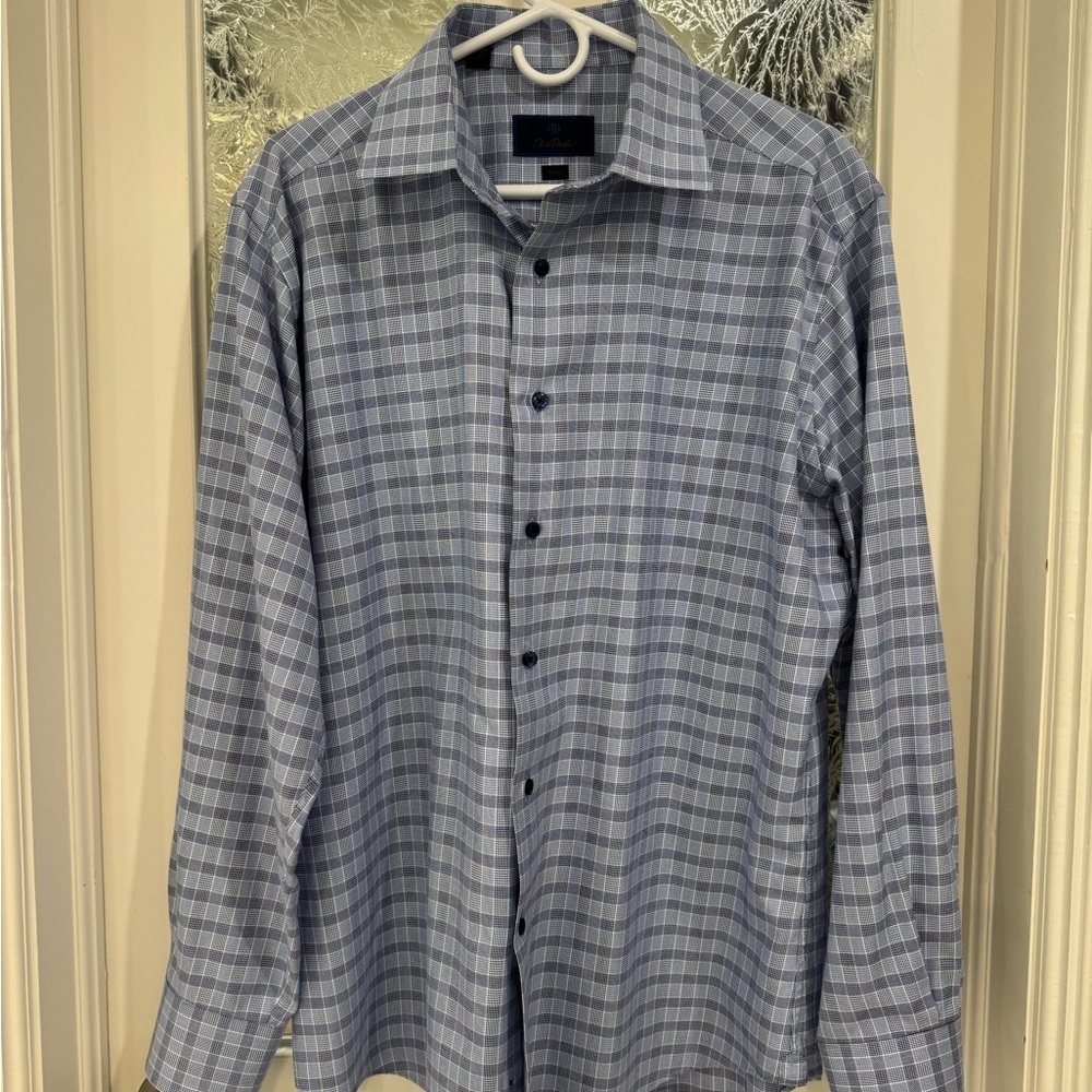 David Donahue Trim Fit Men’s Dress Shirt